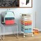 6 Drawer Storage Cart with Wheels PP Plastic Organizer Unit Steel Frame Rolling Utility Trolley for Home Office Bathroom Kitchen Organization Multi Purpose